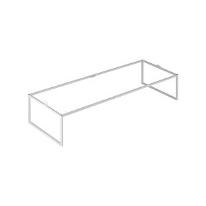 Keuco X-Line Bodengestell 33198140005 120x25x47cm, Dekor trüffel seidenmatt, Glas trüffel klar