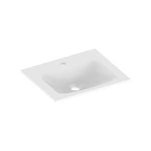 Keuco X-Line Bathroom ceramics -basin 33130314601 46.5x1.7x38.3cm, for 2000 hole tap, without overflow, white