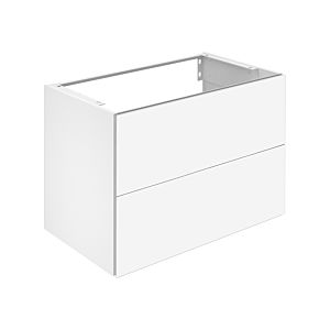 Keuco X-Line Waschtisch-Unterschrank 33163110000 Dekor anthrazit seidenmatt, Glas anthrazit klar, 80x60,5x49cm, 2 Frontauszüge