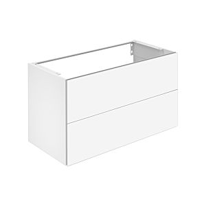 Keuco X-Line Waschtisch-Unterschrank 33173180000 Dekor cashmere matt, Glas cashmere klar, 100x60,5x49cm, 2 Frontauszüge