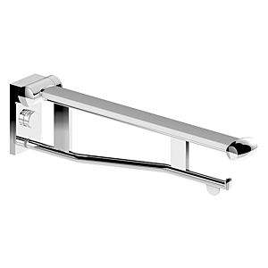 Keuco Plan Care WC arm 34903013737 700mm, chrome-plated / black-gray