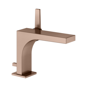 KEUCO Edition 11 mitigeur lavabo 110, 51104290000 avec tirette garniture de vidange , or rouge brossé