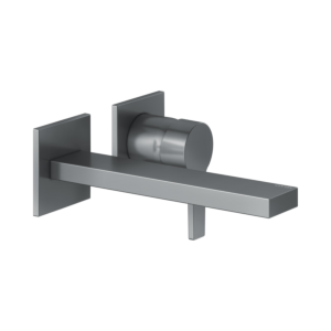 Keuco Edition 11 lavabo fixation murale 2 trous 51116130200 encastré, sans garniture de vidange , saillie 197 mm, chrome noir brossé