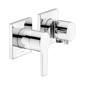 Keuco Edition 11 shower mixer 51151011222 chrome, 2 consumers, with wall connection elbow and shower holder