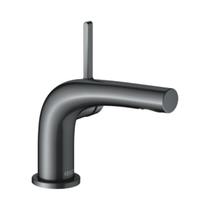 Keuco Edition 400 Waschtischarmatur 51504130100 Ausladung 115mm, ohne Ablaufgarnitur, Schwarzchrom gebürstet