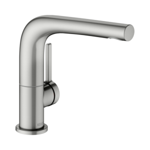 Keuco Edition 400 Waschtischarmatur 51505060100 Ausladung 153mm, schwenkbar, ohne Ablaufgarnitur, edelstahl-finish