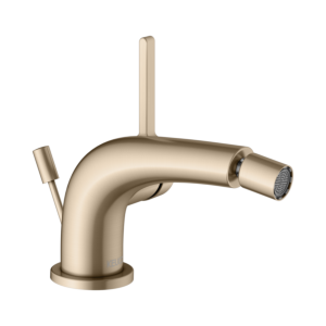 Keuco Edition 400 bidet mixer 51509030000 projection 127mm, with waste fitting, brushed bronze