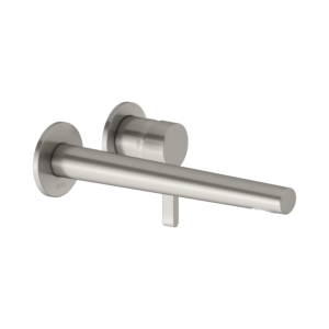 Keuco Edition 400 basin mixer 51516050202 concealed installation, without waste fitting, brushed nickel, projection 243 mm