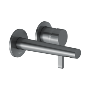 Keuco Edition 400 basin mixer 51516130201 concealed installation, without waste fitting, brushed black chrome, projection 165 mm