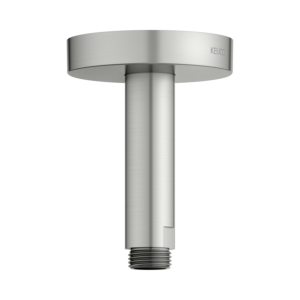 KEUCO Universal Brausearm 51689210100 Ausladung 100 mm, edelstahl-finish, Deckenanschluss, Rosette rund