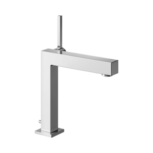 Keuco Edition 90 Square basin mixer 59102010000 projection 155mm, with waste set, chrome-plated