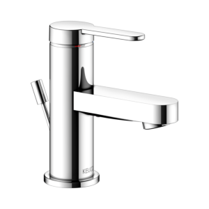 Keuco IXMO Flat Waschtisch-Einhebelmischer 59504013000 Ausladung 89mm, mit Ablaufgarnitur, verchromt