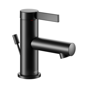 Keuco IXMO Pure mitigeur lavabo monocommande 59504371000 projection 90mm, avec garniture de vidage , noir mat