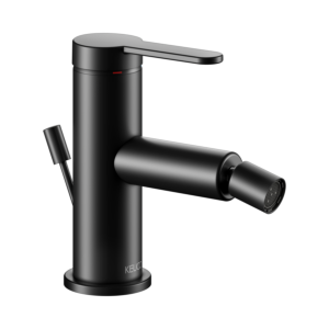 Keuco Ixmo mitigeur bidet 59509373000 projection 110mm, avec garniture de vidage , noir mat