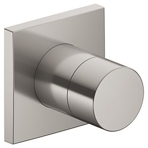 Keuco IXMO Pure shut-off valve 59541050002 brushed nickel, flush-mounted installation, square, for 1 consumer