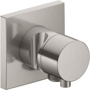 Keuco IXMO Comfort concealed valve 59541071202 stainless steel finish, concealed installation, square, hose connection/shower holder