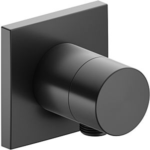 Keuco IXMO Pure shut-off valve 59541130102 brushed black chrome, flush-mounted installation, square, hose connection, for 1 consumer