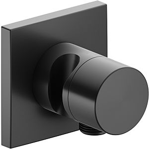 Keuco IXMO Pure mitigeur à encastrer 59541130202 chrome noir brossé, installation encastrée, carré, raccord de tuyau/support de douche