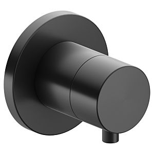 Keuco Ixmo Fertigmontageset 59541131001 Schwarzchrom gebürstet, Unterputz-Absperrventil, Griff Comfort, rund