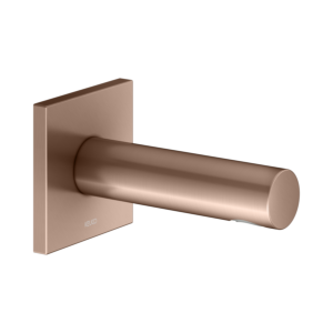 Bec de baignoire KEUCO IXMO 59545290002 saillie 130 mm, or rose brossé, rosace carrée