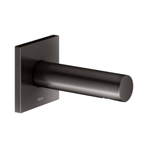 KEUCO IXMO Wanneneinlauf 59545350002 Ausladung 130 mm, titanschwarz gebürstet, eckige Rosette