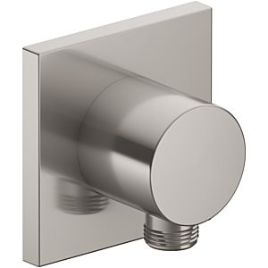 Keuco IXMO hose connection 59547070002 stainless steel finish, square rosette