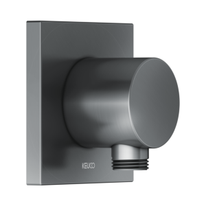 Keuco Ixmo hose connector 59547130002 Brushed black chrome, square