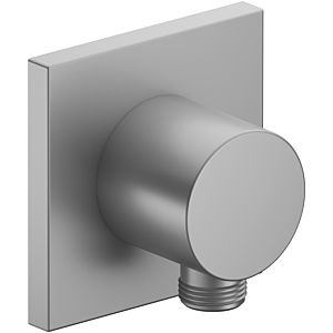 Keuco IXMO raccord de tuyau 59547170002 finition aluminium, rosace carrée