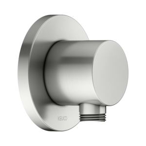 KEUCO IXMO hose connection 59547210001 stainless steel finish, rosette round