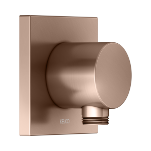 KEUCO IXMO hose connection 59547290002 brushed rose gold, square rosette