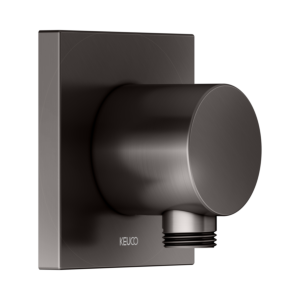 Raccord de tuyau KEUCO IXMO 59547350002 titane noir brossé, rosace carrée