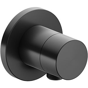 Keuco 59548130101 Inverseur 3 voies dissimulé, raccord de tuyau, poignée Pure, ronde, chrome noir brossé