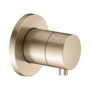 Keuco 59549031001 Concealed 3-way shut-off and diverter valve, handle Comfort , round, brushed bronze
