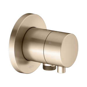 Keuco 59549031101 Concealed 3-way shut-off and diverter valve, hose connection, handle Comfort , round, brushed bronze