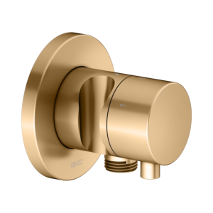 KEUCO IXMO trim kit 59549251201 concealed 3-way shut-off and diverter valve, shower holder, round, brushed brass