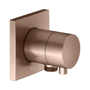 KEUCO IXMO trim kit 59549291102 concealed 3-way shut-off and diverter valve, hose connection, square, brushed rose gold