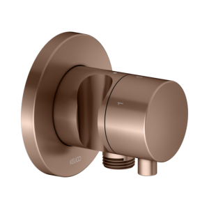 KEUCO IXMO trim kit 59549291201 concealed 3-way shut-off and diverter valve, shower holder, round, brushed rose gold