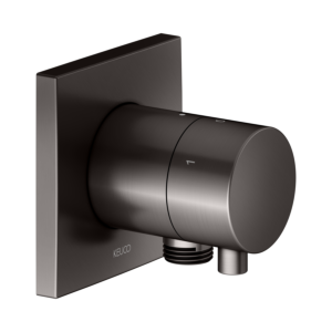 KEUCO IXMO final assembly set 59549351102 concealed 3-way shut-off and diverter valve, hose connection, square, titanium black brushed