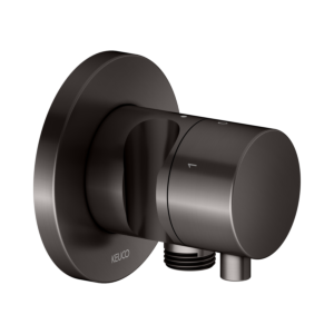 KEUCO IXMO trim kit 59549351201 concealed 3-way shut-off and diverter valve, shower holder, round, brushed titanium black