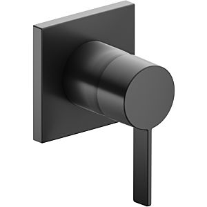 Keuco Ixmo Fertigmontageset 59551139502 Unterputz-Brause-Einhebelmischer, eckig, Schwarzchrom gebürstet