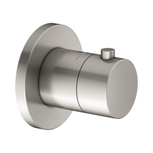 Keuco IXMO Brausethermostat 59553050001 Unterputz Montage, rund, Nickel gebürstet