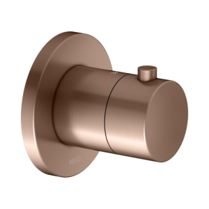 KEUCO IXMO trim kit 59553290001 concealed thermostat fitting, round, brushed rose gold