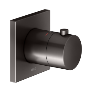 KEUCO IXMO trim kit 59553350002 concealed thermostat fitting, square, brushed titanium black