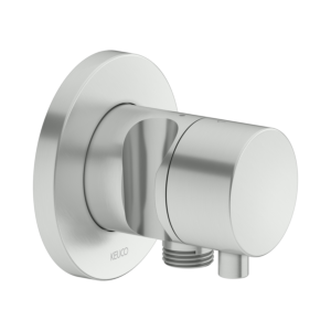 Keuco Ixmo Fertigmontageset 59556071201 Unterputz-2-Wege-Umstellventil, Brausehalter, Griff Comfort, rund, Edelstahl-finish