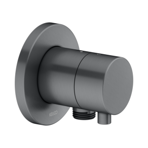 Keuco IXMO Comfort 2 Wege Umstellung 59556131101 Unterputz Montage, rund, Schlauchanschluss, Schwarzchrom gebürstet