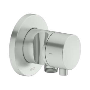 Keuco IXMO 2 Wege Ab- und Umstellung 59557071201 Unterputz Montage, Schlauchanschluß und Brausehalter, rund, Edelstahl-finish