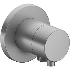 Keuco 59557171101 Vanne d&#39;arrêt / inverseur 2 voies à encastrer, raccord de tuyau, poignée Comfort Select , ronde, finition aluminium