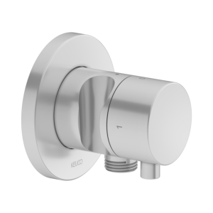 Keuco 59557171201 concealed 2-way shut-off / diverter valve, shower holder, handle Comfort , round, aluminum finish