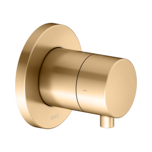 KEUCO IXMO trim kit 59557251001 concealed 2-way shut-off/diverter valve, round, brushed brass