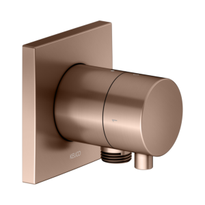 KEUCO IXMO trim kit 59557291102 concealed 2-way shut-off/diverter valve, square, hose connection, brushed rose gold